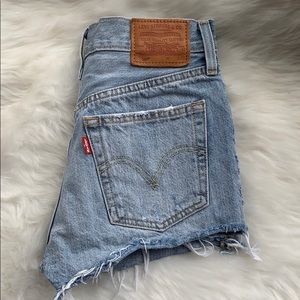 Levi’s light denim shorts